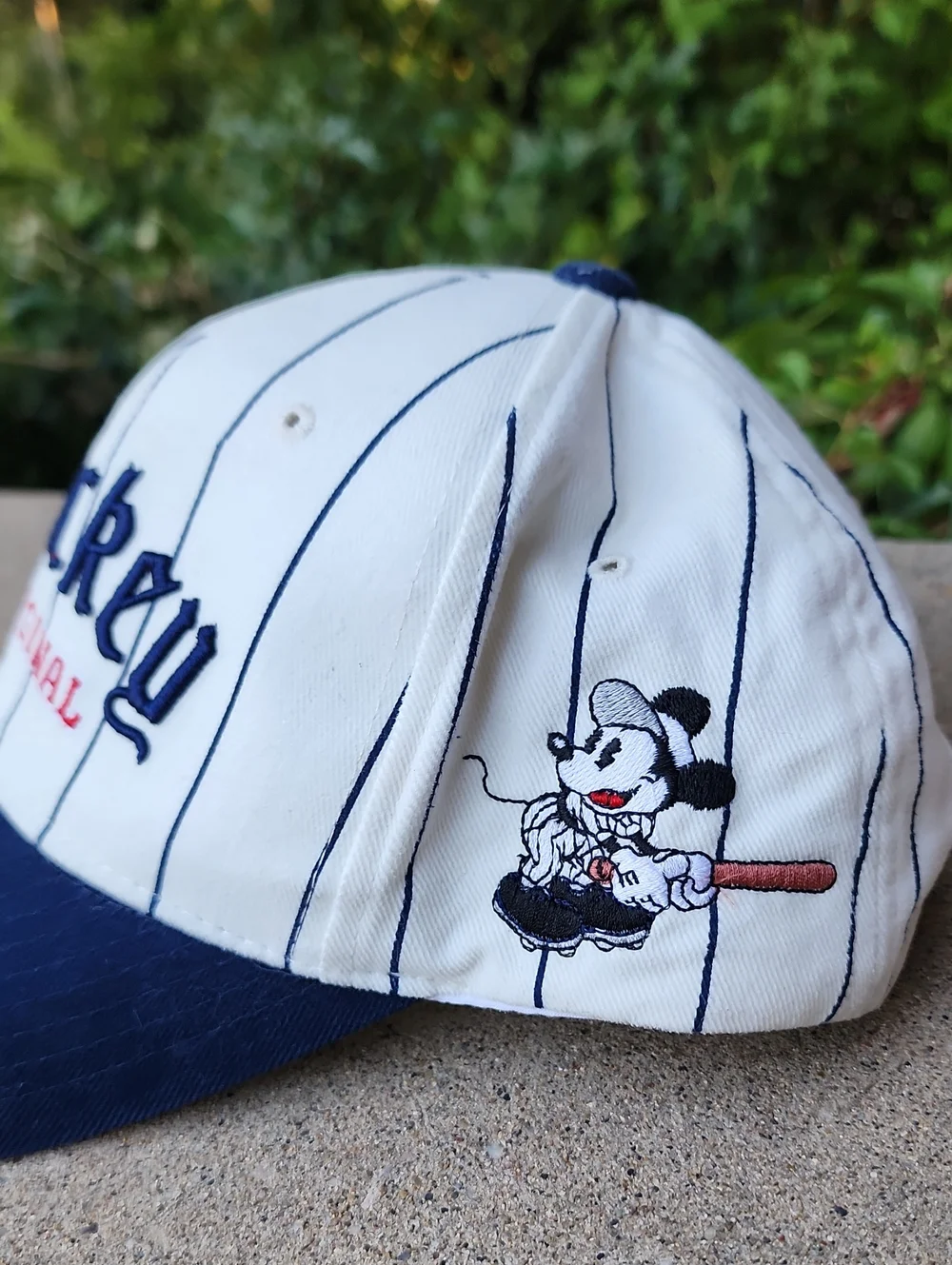 Collectible Mickey Original Adjustable Striped Baseball Hat